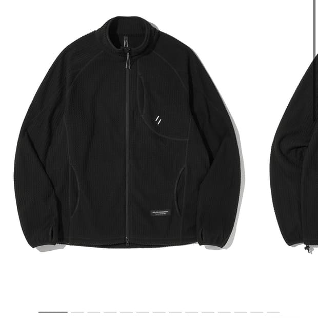[M] 웰터 익스페리먼트 카로라 플리스 풀 집업 블랙