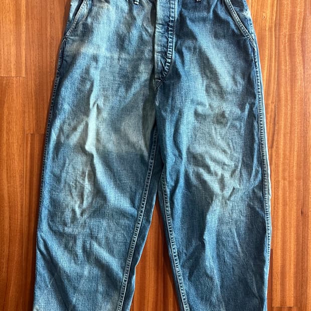 3) 아프레쎄 US 아미 던가리 데님 트라우져