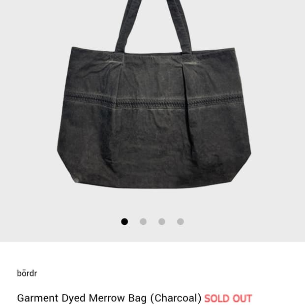 새제품 Bordr merrow bag charcoal