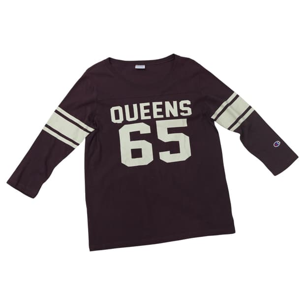 챔피온 빈티지 QUEENS 65 풋볼 티셔츠 M