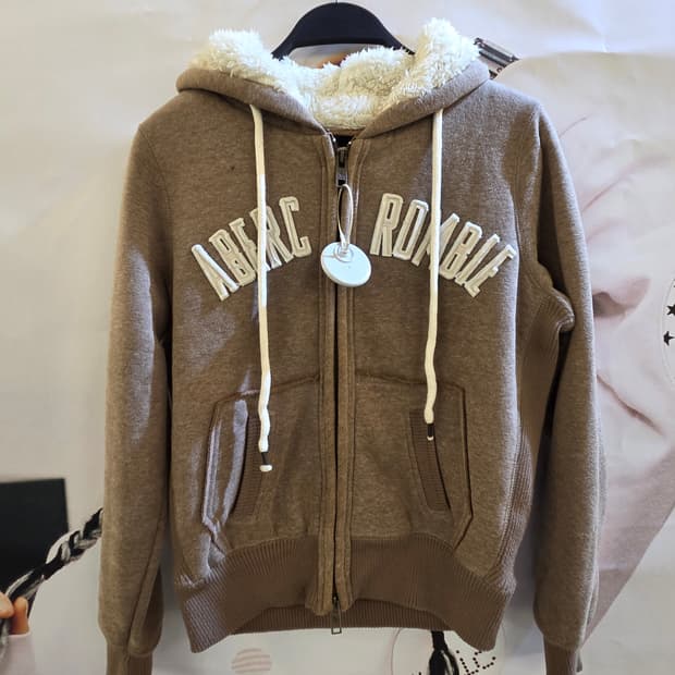 아베크롬비 브라운 투웨이 후드집업💯