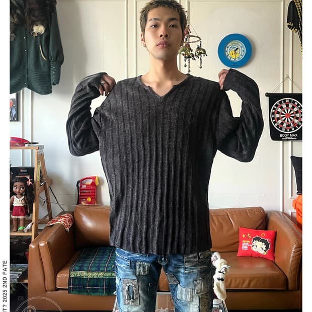 90-00s LOUIS CHAVLON Japan Golgi Knit