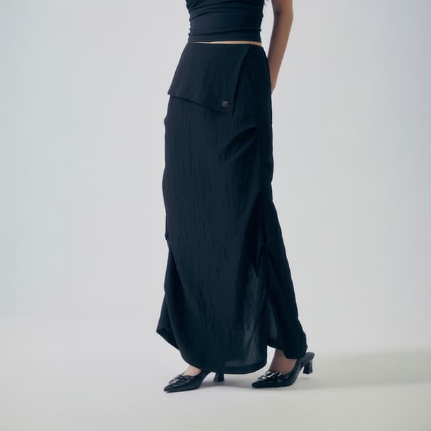 미착용) 트리밍버드 Featherlight Pintuck Skirt