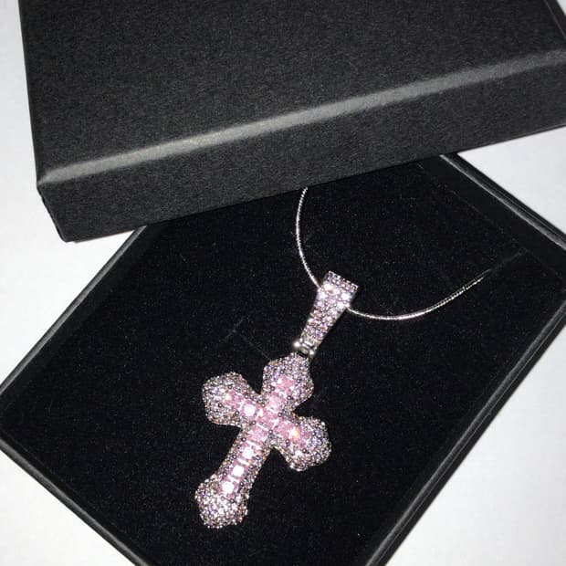 <새상품> 정품 베이비메탈클럽 팝업 한정 십자가 목걸이