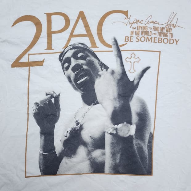 2PAC 투팍 공식 라이선스 반팔 티셔츠