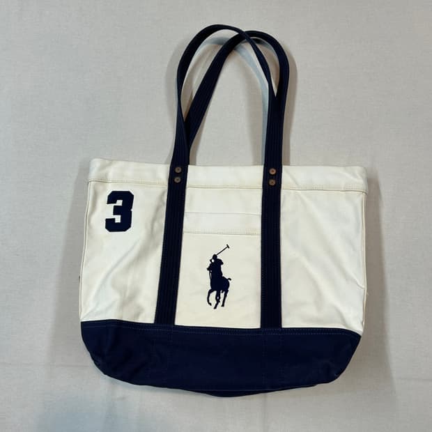 폴로 랄프로렌 빅포니 캔버스 토트백 숄더백