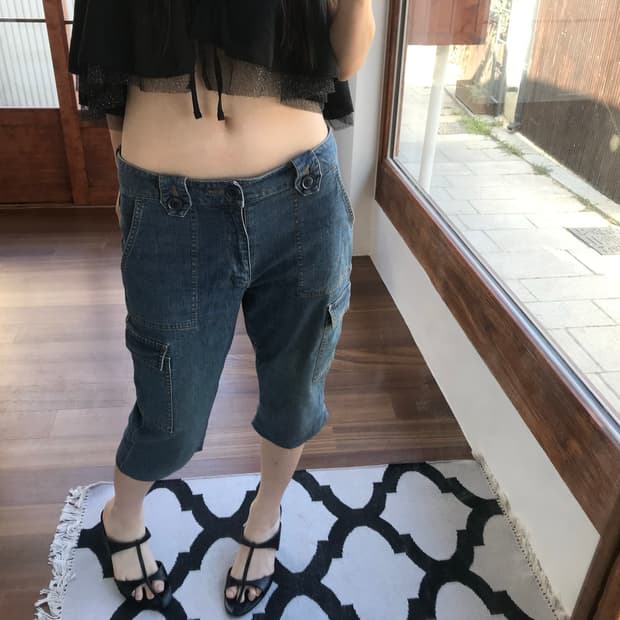 denim capri pants