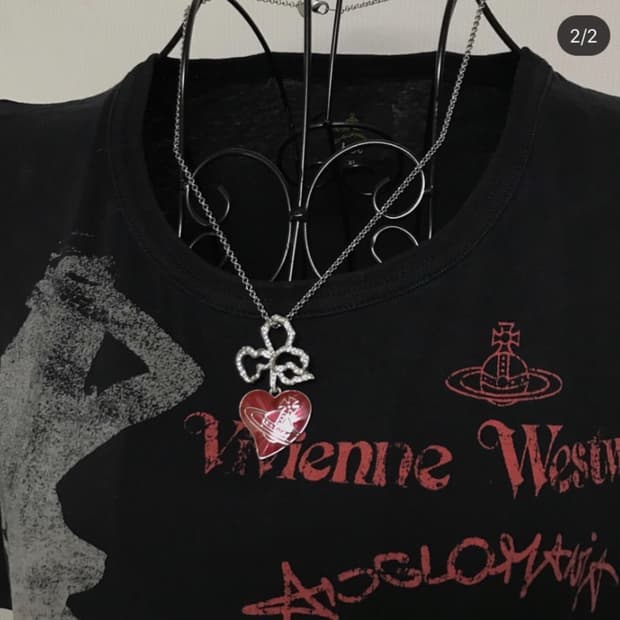 비비안웨스트우드 하트 오브 orb 오알비 목걸이