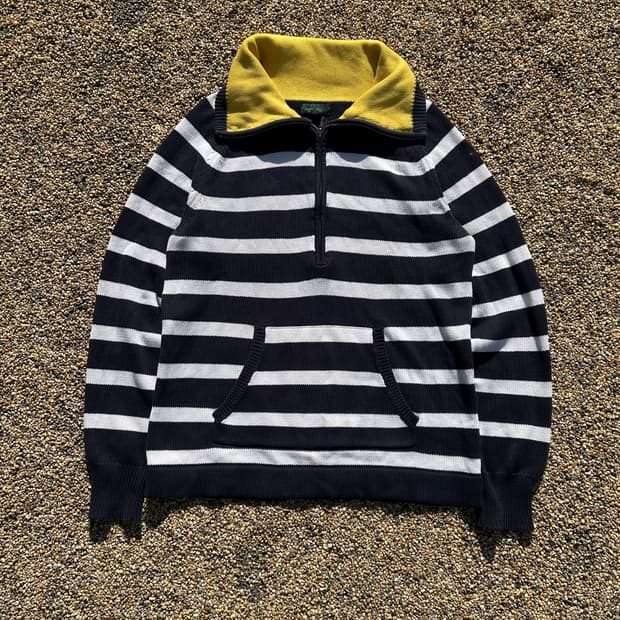 폴로 랄프로렌(POLO RalphLauren)스트라이프 반집업 니트