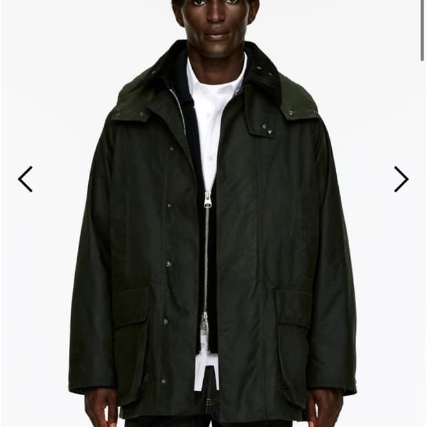 arket x barbour 아르켓 바버 왁스 코튼 재킷 s