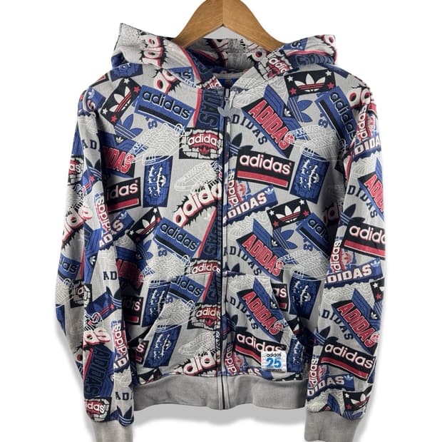 아디다스 25주년 멀티 풀그래픽 후드집업1876