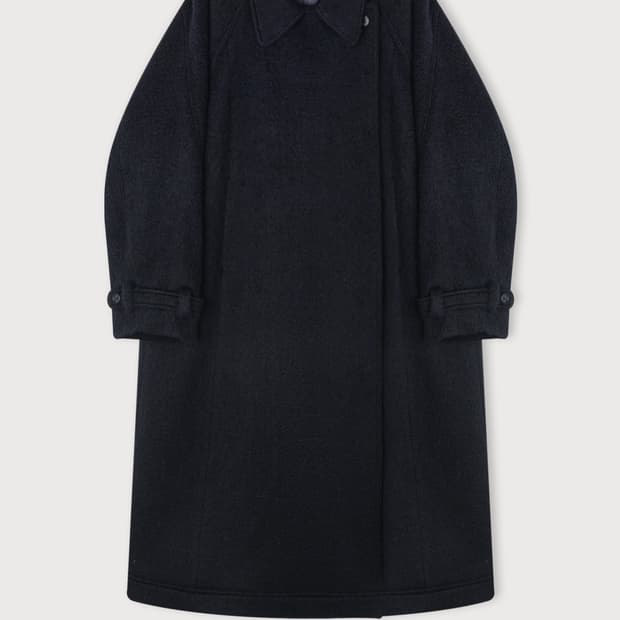 에토스 HAIRY LONG COAT(네이비)새상품