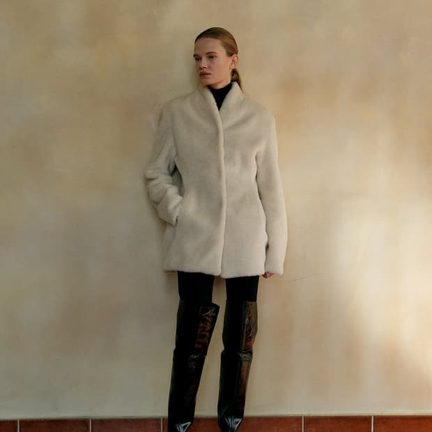 LVIR 르비에르 셔링 카라리스 하프 자켓