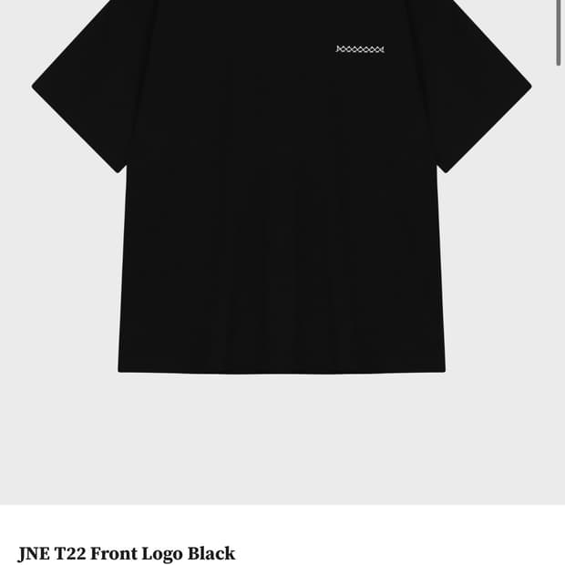 준느 T22 프론트 로고 반팔 m