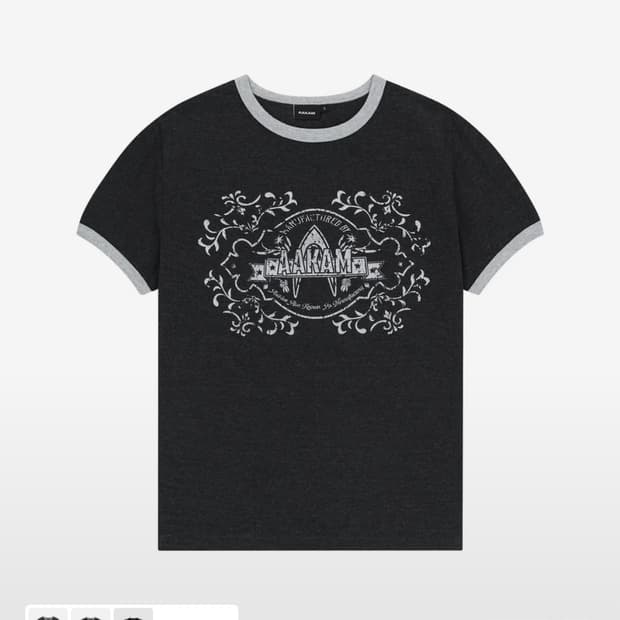 아캄(AAKAM) 링거티 stamp printed ringer top
