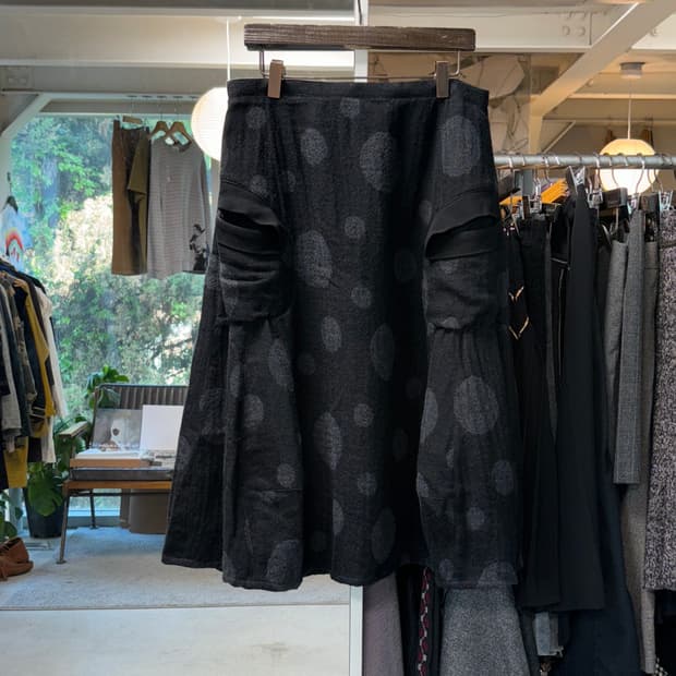 센소유니코 t.b 도트 울 스커트