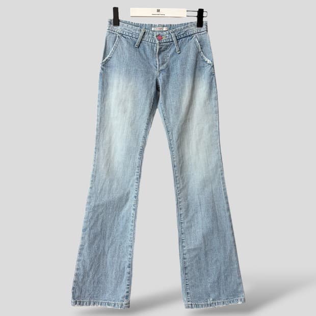 (여성24)풀카운트 로우라이즈 부츠컷 데님 청바지