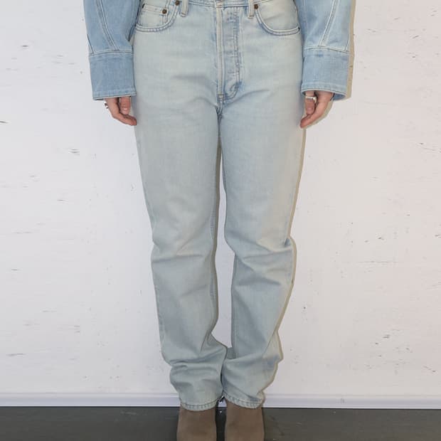 아크네 스튜디오 스트레이트 핏 데님 진