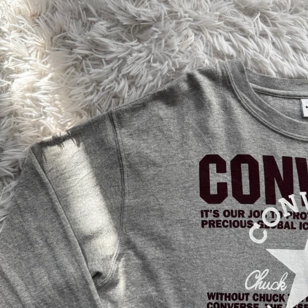 CONVERSE 일본빈티지 롱슬리브 컨버스 긴팔 y2k긴팔티 L 100