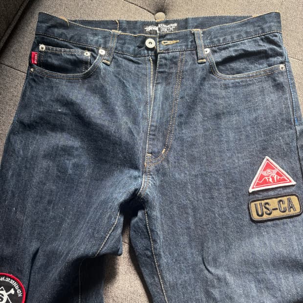 Stussy rough and rugged workgear denim