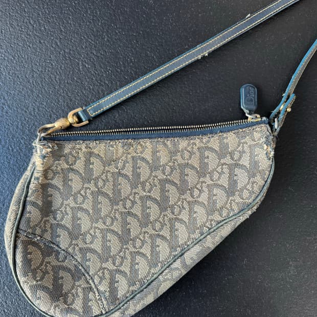 크리스찬 디올 오블리크 새들백