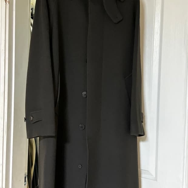 (1사이즈)어나더오피스 레거시 발마칸 코트(차콜 브라운)