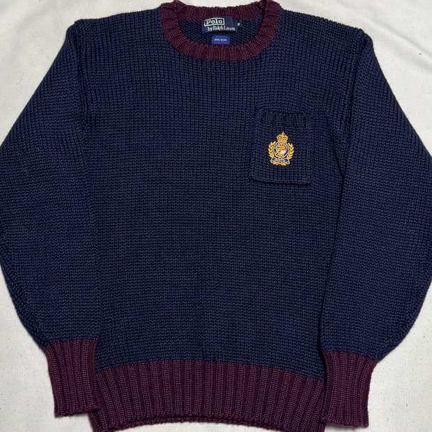 🫶🏻 폴로랄프로렌 네이비 포켓 울 니트 🫶🏻