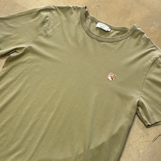 XXL 메종키츠네 폭스로고 반팔티셔츠