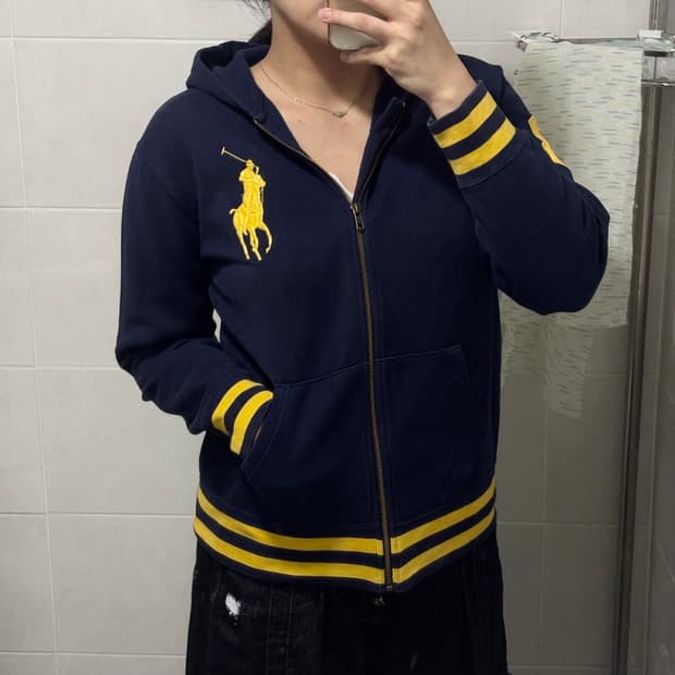 대대대장)폴로 황금🏅빅포니 넘버 3 후드집업 M