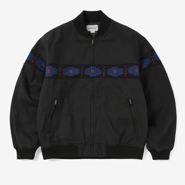디스이즈네버댓 봄버자켓 Lined Bomber Jacket Black M