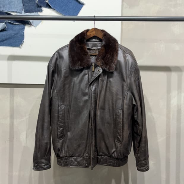 Vintage 양가죽 무스탕 자켓