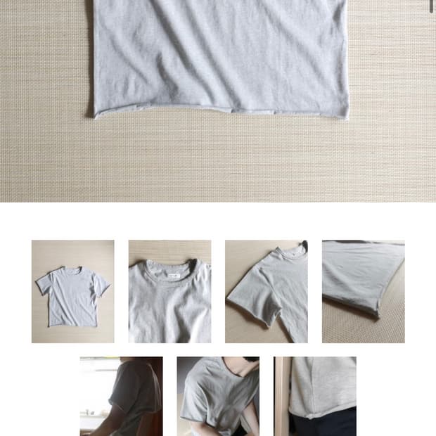 sea salt loop hem tee gray(온라인품절상태)