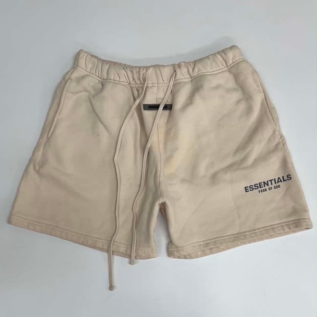 [XL] 피어오브갓 에센셜 크림 아이보리 스웻 쇼츠 하프 팬츠 반바지