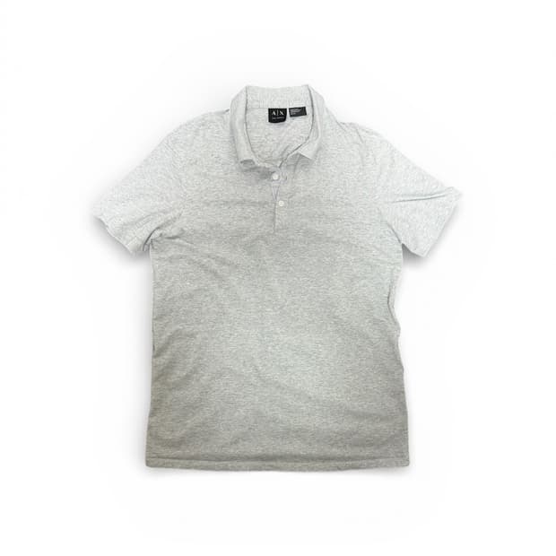 아르마니 익스체인지 코튼 피케 폴로 셔츠