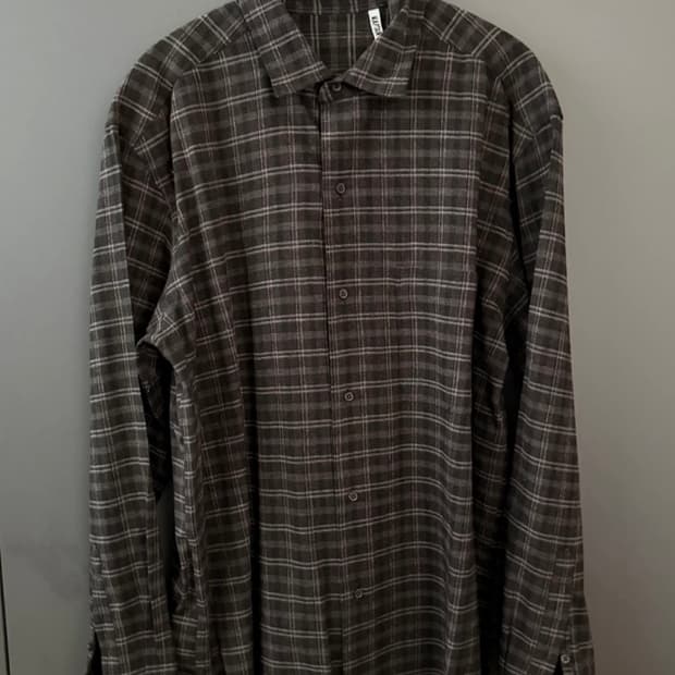 캡틴선샤인 woolplaid semi 오버셔츠 브라운 40