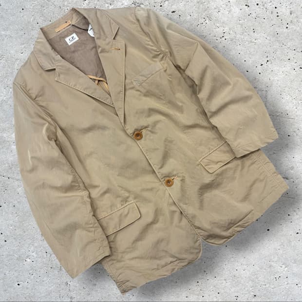 C.P컴퍼니 나일론 빈티지 베이지 블레이저 자켓 D660