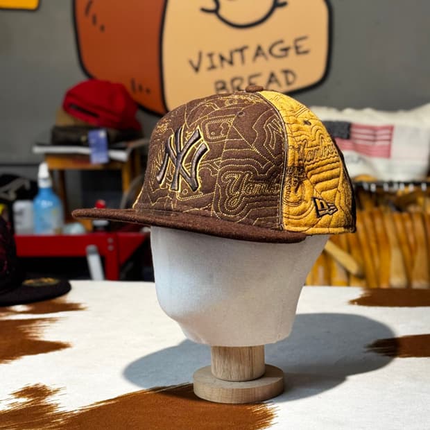 뉴에라 울 스티치 스냅백 (58.7cm) 뉴욕 양키스