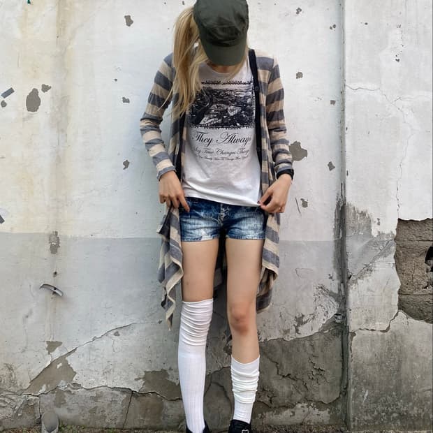 (Blanc basque)10’s Indie Sleeze Stripe R
