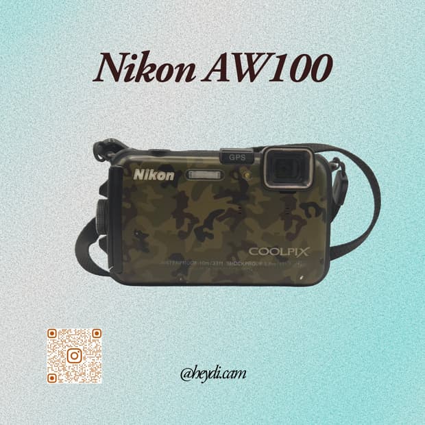 A급) 니콘 쿨픽스 aw100 카모플라쥬 Nikon aw100 