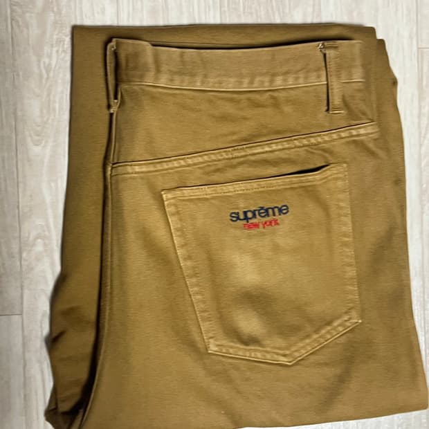 슈프림 배기진 라이트 브라운 34