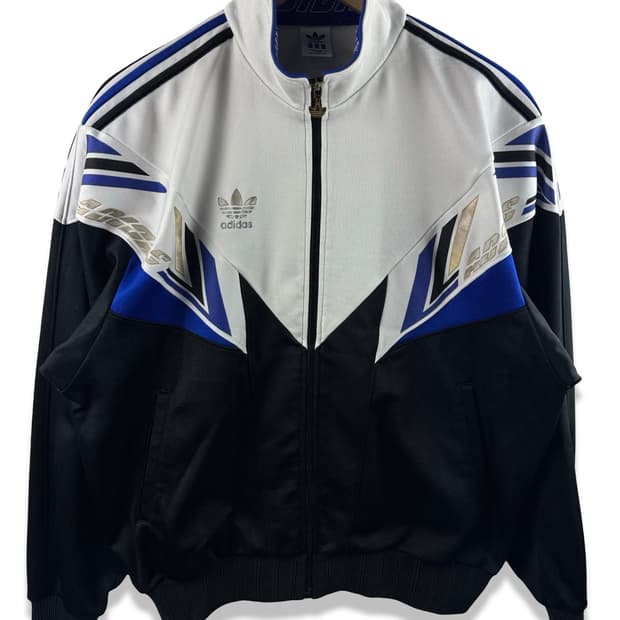 90S 아디다스 올드스쿨 가오리핏 흰파검 포카리 져지2447
