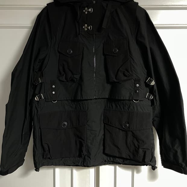 BESLOW Purple Detachable Anorak Black M