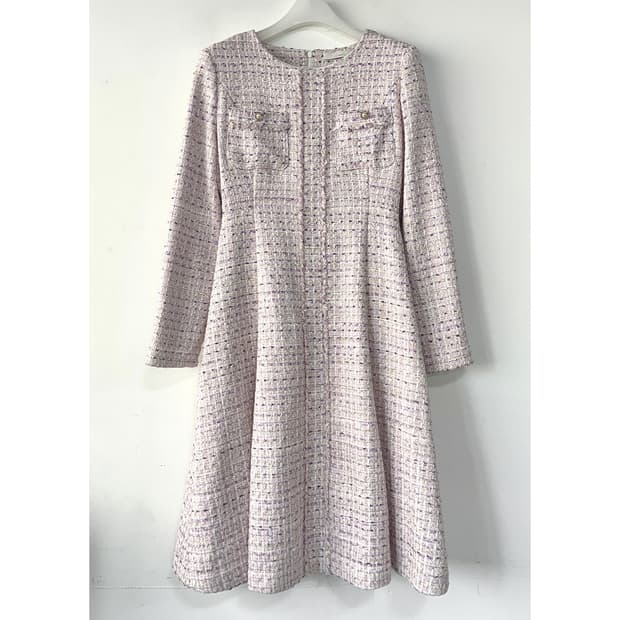 JJ지고트 펄버튼 트위드 원피스