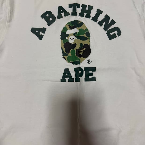 베이프 카모 반팔티 