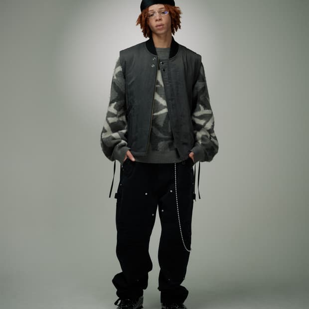 홀리선(Horlisun) 인세인 가라지 패디드 베스트 블랙