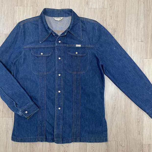 100~105) RRL원판 70's 세즈필드 웨스턴 데님자켓(미국제)