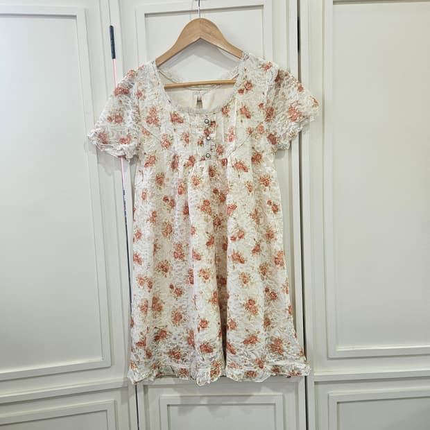 로즈 레이스 플라워 원피스