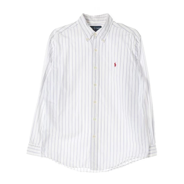 랄프로렌 블루 스트라이프 셔츠 L