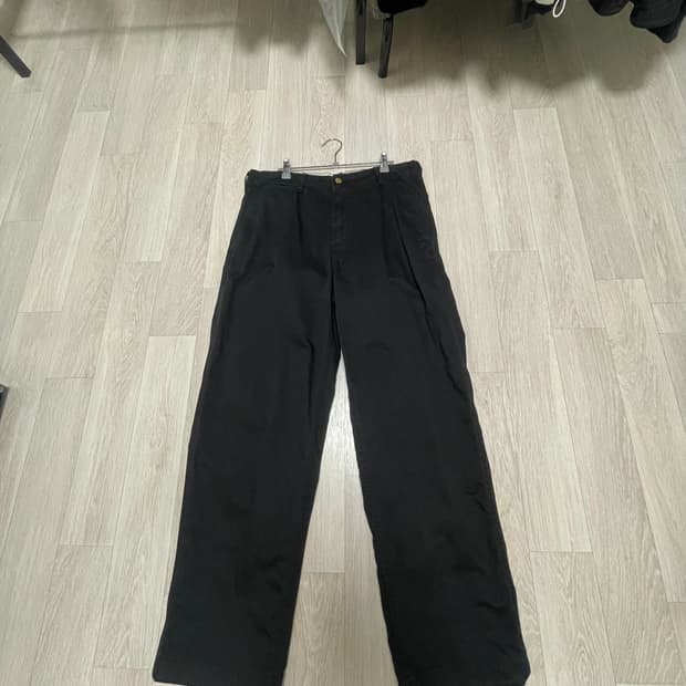 자라 릴렉스핏 치노팬츠 블랙 34