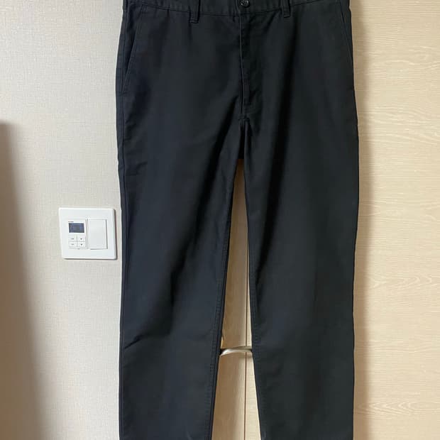 꼼데가르송 옴므 듀스 코튼 트라우저 블랙 XL